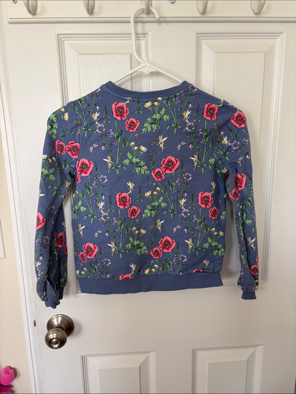 Janie and Jack Disney collection blue ffloral sweatshirt 10 NEW school, , fall - Picture 3 of 5
